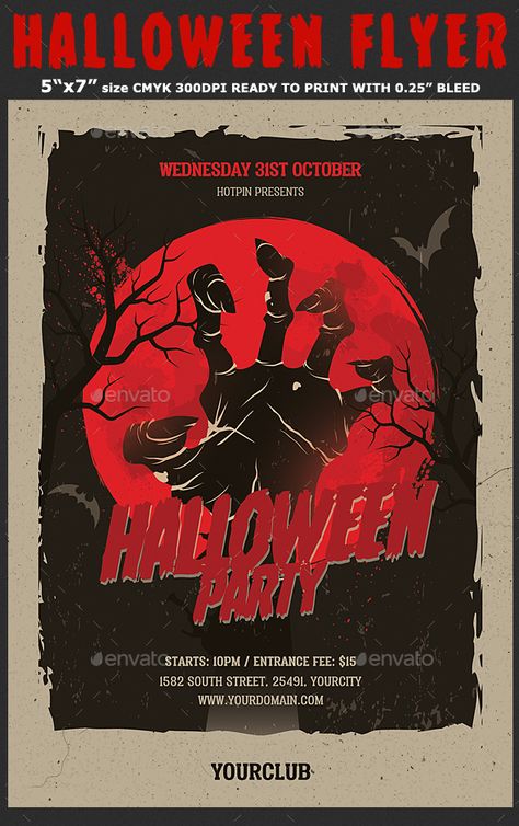 Halloween Flyer Template #Halloween, #Flyer, #Template Halloween Concert Poster, Halloween Party Template, Retro Halloween Poster, Halloween Party Invitation Ideas, Halloween Promotion Ideas, Halloween Pubmat, Halloween Party Poster Design, Halloween Poster Aesthetic, Halloween Party Flyer Design