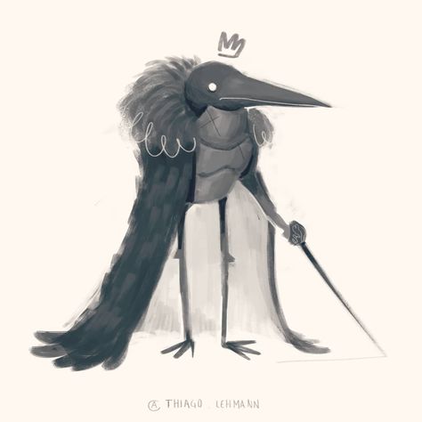 Crow knight  #fantasy #got #illustration #artistsofinstagram #art #characterdesign #artoftheday #art #crow #raven #digitalsketch… Kenku Druid, Got Illustration, Personal Website Inspiration, Bird Doodles, Knight Fantasy, Crows Drawing, Bird Doodle, Flappy Bird, Cartoon Birds