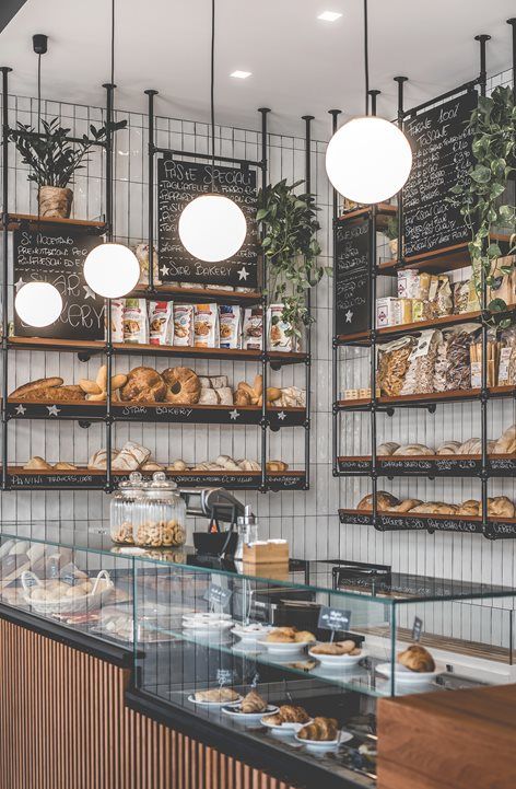 Star Bakery | MODO architettura + design Bakery Shop Interior, Bakery Shop Design, Café Design, Bakery Interior, Bakery Design Interior, Interior Design Minimalist, Bakery Decor, Coffee Shop Interior Design, Cozy Coffee Shop