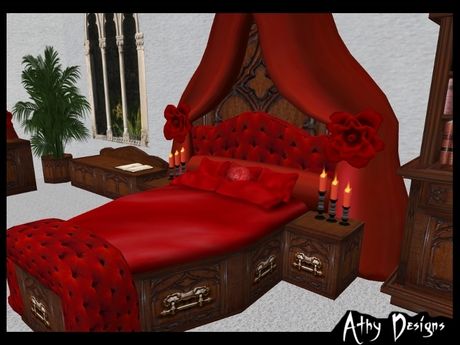 Second Life Marketplace - Ruby Vampire Coffin Bedroom Set With PG ... Coffin Bed, Gothic Bed, Gothic Bedroom, Future Bedroom, Creepy Decor, Gothic Furniture, Dark Home Decor, Goth Home, Goth Home Decor