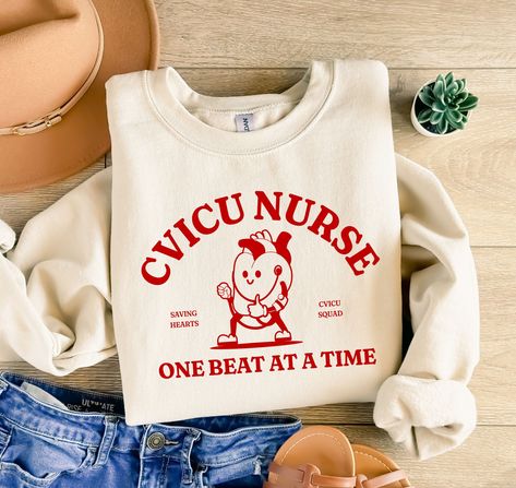 CVICU Nurse Sweatshirt, Nurse Sweater, Vintage Shirt, CVICU Nurse Crewneck, Cardiac icu Shirts, Cardiovascular Intensive Care Unit Shirt Cvicu Nurse, Peds Nursing, Peds Nurse, Nurse Sweater, Nurse Crewneck, Nurse Inspiration, Nurse Shirts, Emergency Nursing, Er Nurse