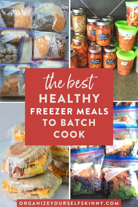 Freezer Meals Healthy, Freezer Meals For Two, Batch Cooking Freezer, Easy Healthy Freezer Meals, Weight Watchers Freezer Meals, Cardiac Health, Batch Cooking Recipes, Batch Meals, Best Freezer Meals