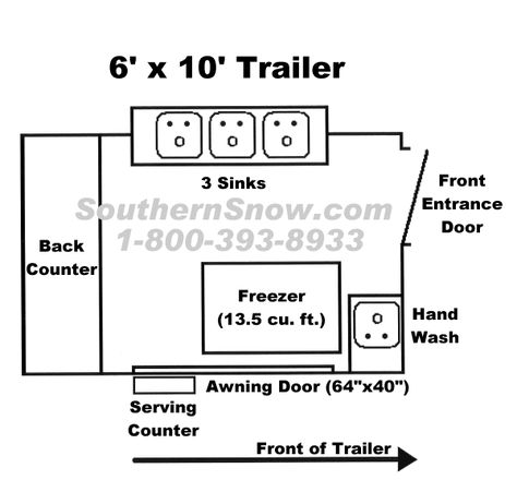 Soda Trailer, Snow Cone Trailer, Shaved Ice Business, Trailer Layout, Trailer Business, Food Truck Business Plan, Snow Cone Stand, Ice Truck, Mobile Cocktail Bar