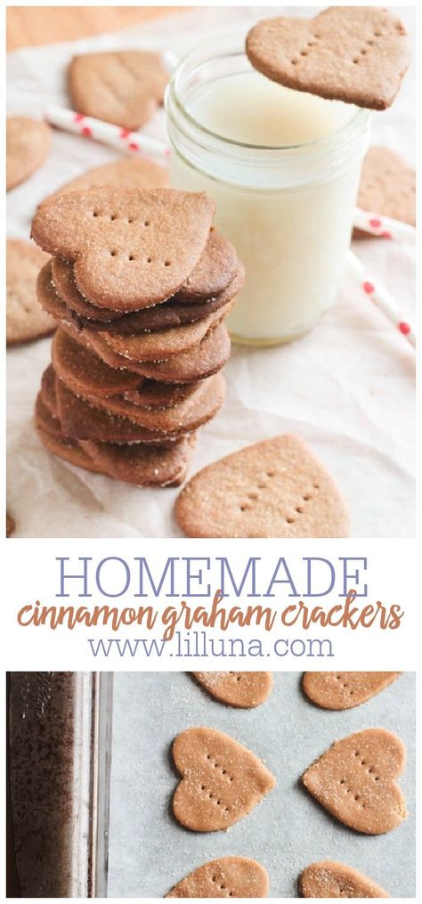 Make Cinnamon Graham Crackers at home with this simple recipe. They're even more flavorful than any store bought kind! #cinnamongrahamcrackers #grahamcrackers #cinnamon #healthy Cinnamon Graham Crackers, Cinnamon Healthy, Homemade Fruit Leather, Graham Cracker Recipes, Homemade Graham Crackers, Homemade Vanilla Ice Cream, Kid Friendly Snack, Cracker Recipes, Toddler Food