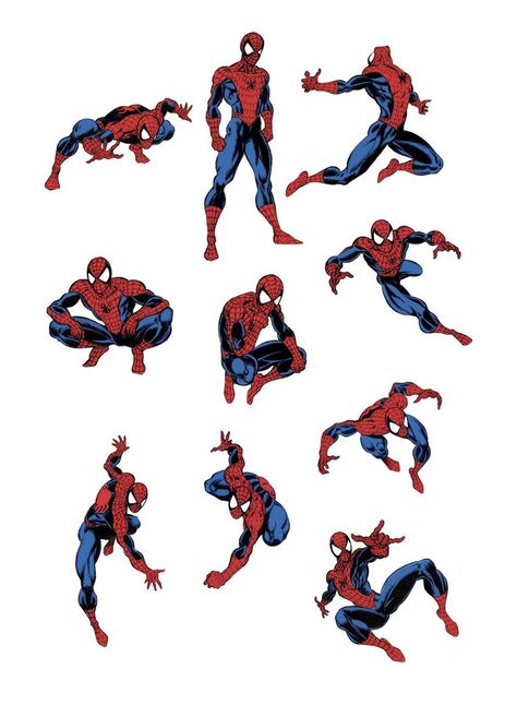 Spider Man Dynamic Poses, Spiderman Swinging Poses Drawing, Spiderman Swinging Reference, Spiderman Poses Reference, Spider-man Web Swinging Poses, Spider Man Swinging Drawing, Drawing Spiderman, Spiderman Oc Art, Spiderman Sketches