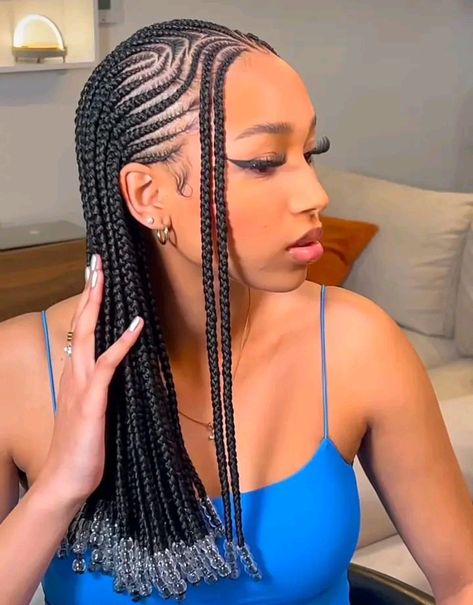 Latest Hair Braids, Cornrows Natural Hair, Cornrows Braids For Black Women, Short Box Braids Hairstyles, Extension Hair, African Hair Braiding Styles, Box Braids Hairstyles For Black Women, Braided Cornrow Hairstyles, Quick Braided Hairstyles