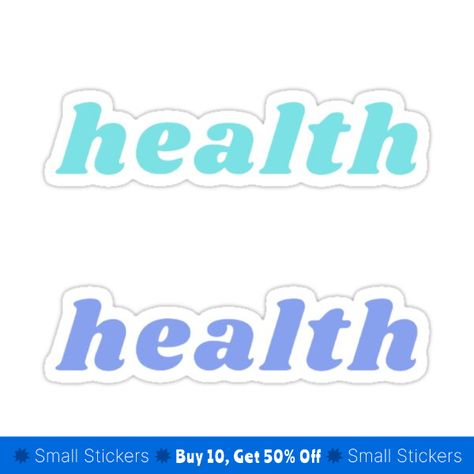 Decorate laptops, Hydro Flasks, cars and more with removable kiss-cut, vinyl decal stickers. Glossy, matte, and transparent options in various sizes. Super durable and water-resistant. blue health subject sticker pack. stick these on notebooks or folders to organize! Health Subject Design, Subject Design, Blue Health, Sticker Pack, Stickers Packs, Science And Technology, Subjects, Sticker Design, Decorate Laptops