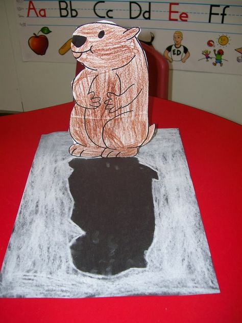 Groundhog Day Crafts For Kids - Crafty Morning Ground Hog Day Crafts, Groundhog Day Crafts, Groundhog Day Craft, Preschool Groundhog, Groundhog Day Activities, Ground Hog, February Crafts, Winter Kindergarten, Winter Preschool