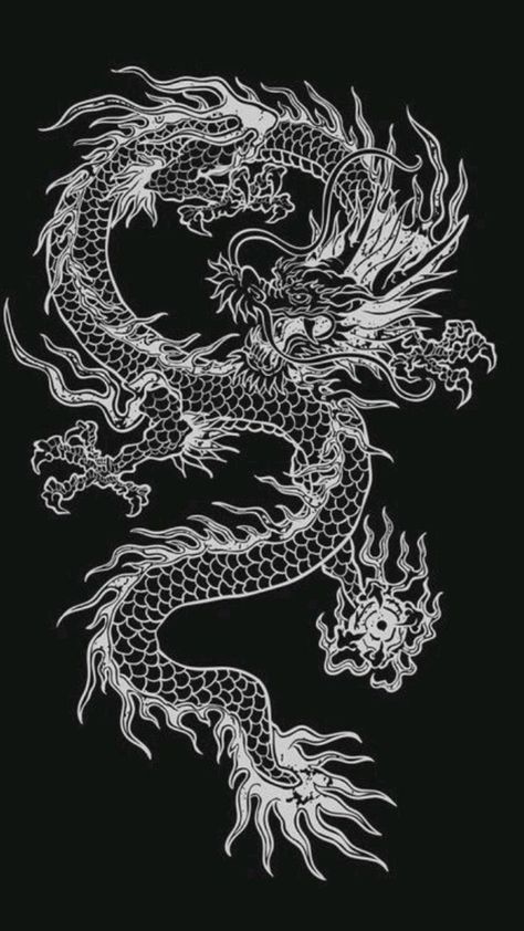 Wallpaper | Dragon wallpaper iphone, Wallpaper, Dragon tattoo art Tato Naga, Dragon Tattoo Art, Dragon Wallpaper Iphone, Japanese Wallpaper Iphone, Dragon Sleeve Tattoos, Dark Black Wallpaper, Tshirt Printing Design, Dragon Tattoo Designs, Japon Illustration