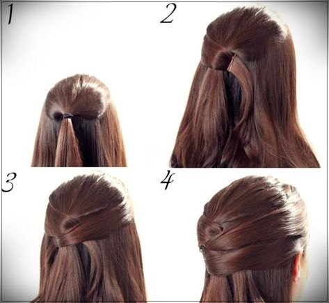 2019 New Year's Hairstyles: Photos and Tutorials with the best looks  #hairstylesfornewyear2019 #newyearhairstyles #torchonhair Party Hairstyles For Long Hair, Easy Party Hairstyles, New Year Hairstyle, Hair Updos Tutorials, Prom Hair Updo, Easy Updo Hairstyles, Step By Step Hairstyles, Best Wedding Hairstyles, Half Updo