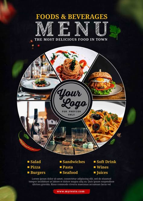 Food Banner Design Restaurant, Restaurant Flyer Design Ideas, Hotel Menu Design, Restaurant Banner Design, Restaurant Poster Design, Cafe Flyer Design, Restaurant Flyer Design, Chinese Food Menu, Hotel Menu