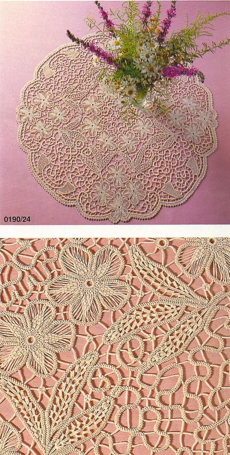 Fiber Art Reflections: Romanian Point Lace Crochet Table Cloth (this technique is also known as Macramé Crochet Lace) Barbie Products, Romanian Point Lace, Lace Tatting, Crochet I Cord, Doilies Crochet, Romanian Lace, Russian Crochet, Bruges Lace, Macrame Lace