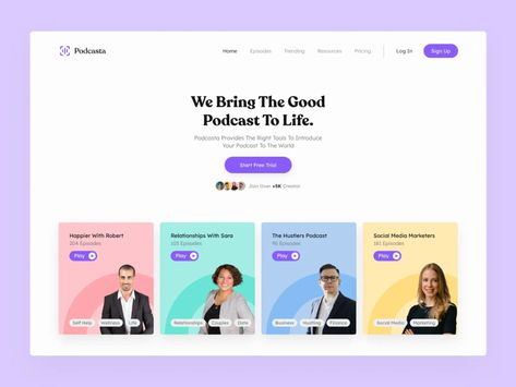 Hero Section, Ui Design Principles, Graphic Design Cv, Card Ui, Wix Website Design, Wix Website Templates, Instagram Theme Feed, Podcast Host, Webpage Design