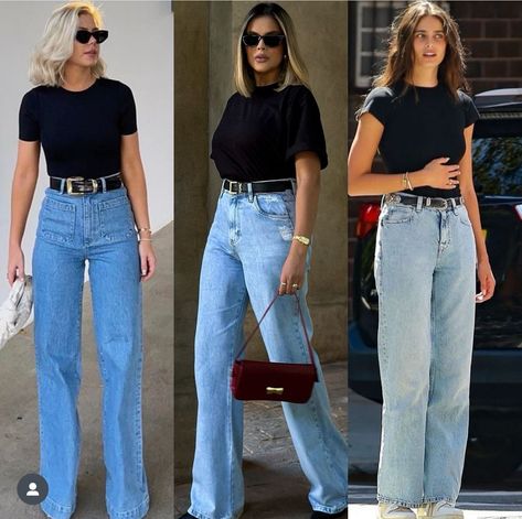 90s Jeans Outfit High Waisted, 90s Straight Leg Jeans Outfit, Jeans Outfit High Waisted, 90s Baggy Jeans Outfit, 90s Jeans Outfit, Straight Leg Jeans Outfit, Classic Feminine Style, Baggy Jeans Outfit, New York Outfit