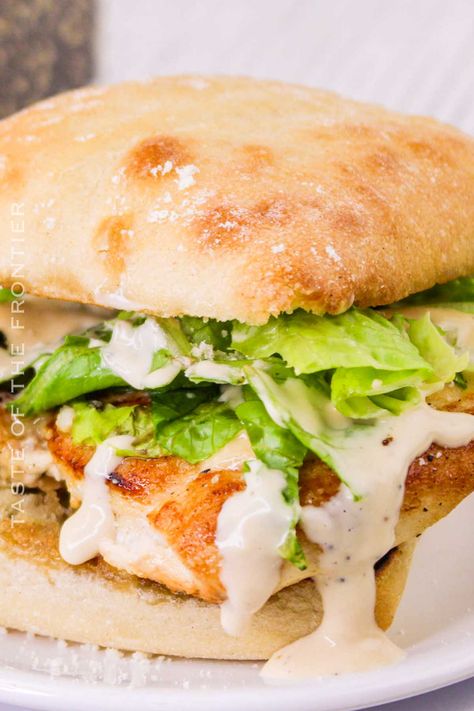 Chicken Caesar Sandwich Caesar Sandwich Chicken, Chicken Caesar Croissant Sandwich, Chicken Caesar Salad Sandwich, Cesar Chicken, Caesar Sandwich, Chicken Caesar Sandwich, Chicken Caesar Salad Wraps, Creamy Caesar Dressing, Asian Steak Bites