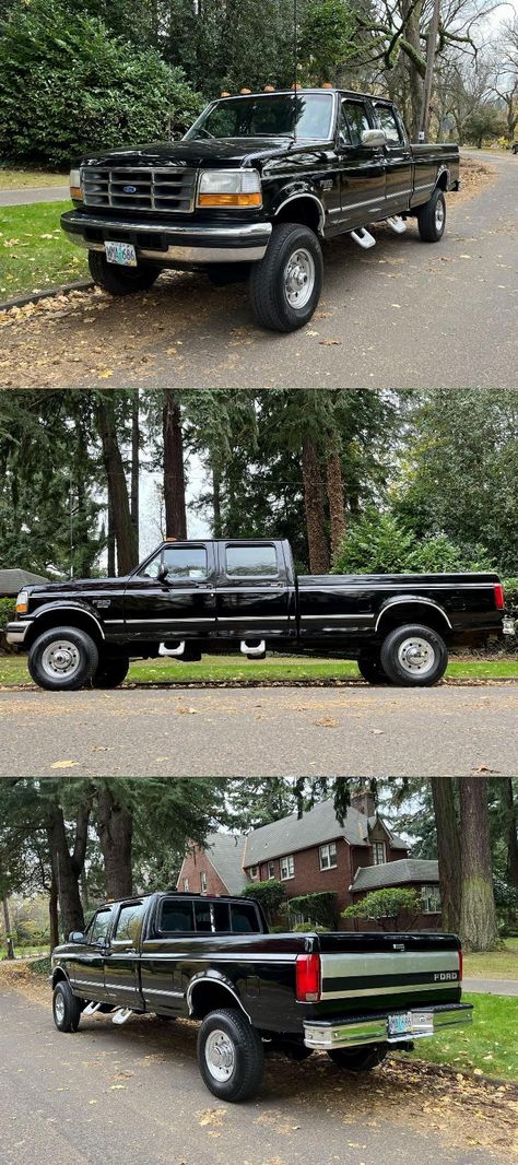 1996 Ford F-350 HD 4X4 CREW CAB 4DR AUTO 7.3L Power Stroke Diesel 182K Miles Ford F250 Diesel, Lifted Trucks For Sale, Ford Powerstroke, 20 Inch Wheels, Long Bed, Pickups For Sale, Powerstroke Diesel, Bed Liner, Regular Cab