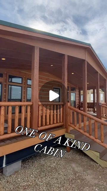 Chance’s Home World on Instagram: "🪵This multi-section cabin is called the “Sequoia” by Platinum Cottages! This prefab house is in a class by itself! Located at Recreational Resort Cottages and Cabins in Rockwall, Tx. WATCH THE FULL TOUR ON THE CHANNEL FOR ALL THE INFO on this mobile home, link in bio!  #cabin #cabincrew #manufacturedhomes #prefabhouse #prefabhomes #house #housetour #home #cottage" Multi Home Property, Luxury Trailer Homes, Manufactured Cabin, Mobile Home Cabin, Pre Fab Homes, Log Cabin Modular Homes, Platinum Cottages, Tiny Home Cabin, Prefab Log Homes