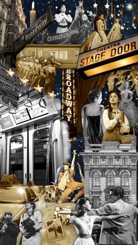 #broadway #musical #musicals #theatre #blackandwhite #gold #vintage #golden #wallpaper #newyork Vintage Theater Aesthetic, Wallpaper Newyork, Theatre Academia, Theatre Aesthetic, Golden Wallpaper, Broadway Stage, Broadway Nyc, Vintage Theatre, Musical Theatre Broadway