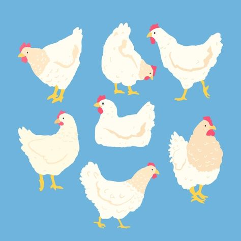 PSD a cartoon drawing of a chicken with ... | Premium Psd #Freepik #psd Chicken Digital Art, Chicken Cute Drawing, Chicken Illustration Cute, Cartoon Chicken Drawing, Simple Chicken Drawing, Drawing Of A Chicken, Cute Chicken Drawing, Chicken Drawings, Draw A Chicken