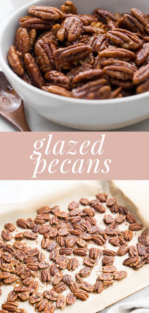 Sweet Roasted Pecans Recipe, Maple Glazed Pecans Healthy, Glazed Pecans For Salad, Glazed Pecans Recipe Brown Sugar, Orange Glazed Pecans, Sugared Pecans In Oven, Southern Meal Recipes, Easy Sugared Pecans, Urban Cookhouse Recipes