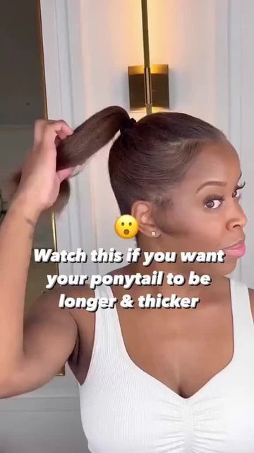 Straight Ponytail Hairstyles, Natural Ponytail, Invisible Ponytail, Natura Hair, Extended Ponytail, Natural Hair Ponytail, Clipin Hair Extensions, Ponytail Tutorial, Curly Clip Ins