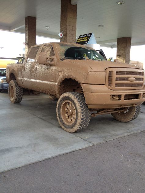 A little, Off-Dirt roading Muddy Truck, Muddy Trucks, Lifted Silverado, Super Pictures, Ford Girl, Truck Girl, Dream Trucks, Mud Trucks, Built Ford Tough