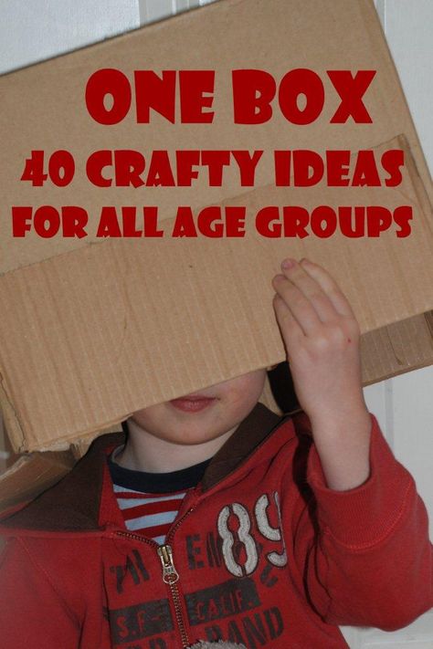 What isn't there to love about a cardboard box? So simple and yet SOOO versatile. Much loved in our house, here are 40 ideas of what to make with them, from the large to the tiny.... Red Ted Art, Cardboard Box Crafts, Box Craft, Crafty Kids, Toddler Fun, Childrens Crafts, Cardboard Crafts, What To Make, Craft Activities For Kids