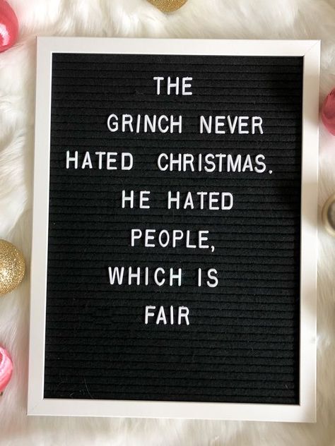 Christmas Letter Board Quotes, Christmas Letter Board, Letterboard Signs, December Quotes, Message Board Quotes, Typographie Inspiration, Hate Christmas, Felt Letter Board, Word Board