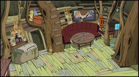 More tree fort living room. Adventure Time. Adventure Time Room, Treehouse Interior, Adventure Time Background, Adventure Time Style, Pendleton Ward, Adveture Time, Land Of Ooo, Tree Fort, Adventure Time Wallpaper