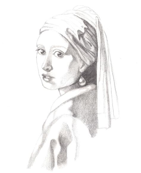 Famous Art Paintings, Portraiture Artist, Soft Pastels Drawing, Girl With A Pearl Earring, Art Photography Portrait, Rennaissance Art, Black And White Art Drawing, Portrait Sketches, Art Prompts