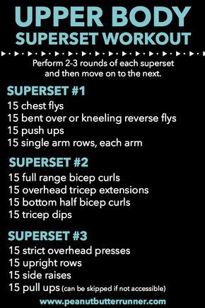 Upper body superset workout using bodyweight and dumbbells Upper Body Superset Workout, Upper Body Superset, Superset Workout, Workout Fat Burning, Super Sets, Workout Playlist, Trening Fitness, Crossfit Workouts, Dumbbell Workout