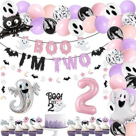 Halloween Birthday Decorations, Kids Halloween Birthday Party, Halloween Birthday Party Decorations, Halloween First Birthday, Halloween 1st Birthdays, Halloween Cupcake Toppers, Birthday Party Packs, Halloween Birthday Party, 1st Birthday Party Decorations