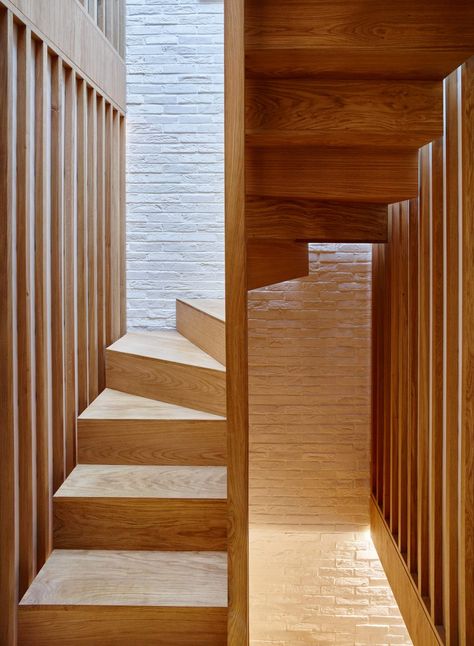 Coffey Architects, Residential Architecture Facades, Narrow Staircase, Tea Houses, Japanese Tea House, Loft Stairs, Mews House, Stairs Architecture, Stairs Design Modern