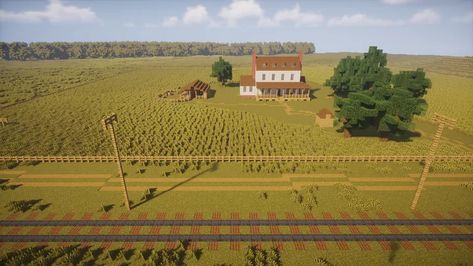 Large Minecraft Farm, Ranch House Minecraft, Minecraft Nether Wart Farm Design, Minecraft Horse Ranch, Minecraft Compound, Minecraft Pasture, Minecraft Ranch Ideas, Minecraft Countryside, Minecraft Ranch House