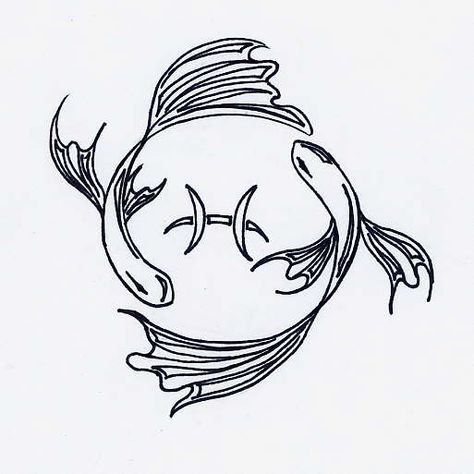 Fish Zodiac Sign, Pisces Fish Tattoos, Zodia Pești, Pisces Constellation Tattoo, Pisces Tattoo Designs, Alfabet Font, Pisces Tattoo, Pisces Fish, Circle Tattoos