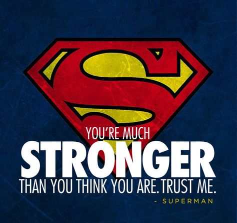 Superman quote. Superman Quotes Inspirational, Superman Quotes Motivation, Superman Quotes, Wonder Woman Drawing, Superman Shirt, Super Man, Stronger Than You Think, Woman Drawing, Daily Inspiration Quotes