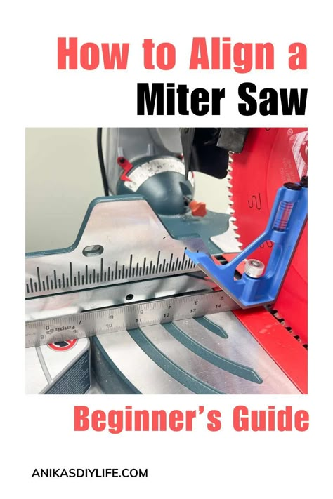 Need to align your miter saw? Here is everything you need to know to align a miter saw to make accurate cuts and professional-quality projects. How To Use A Miter Saw, Woodworking 101, Miniature Wagon, Miter Saw Reviews, Woodworking Items That Sell, Cnc Furniture Plans, Outdoor Woodworking Projects, Woodworking Table Saw, Mitre Saw