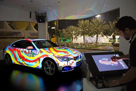 Brand Activation Ideas, Car Expo, Launch Event Ideas, Experiential Marketing Events, 3d Projection Mapping, Interactive Projection, Car Activities, Live Drawing, 3d Mapping