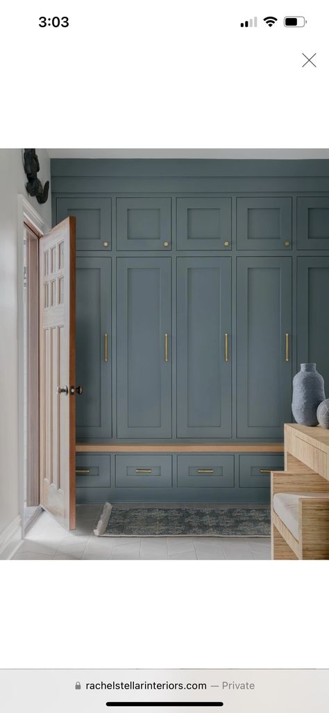 Blue paint: De Nimes by Farrow & Ball. Farrow And Ball De Nimes Colour Scheme, Farrow Ball De Nimes, De Nimes Farrow Ball, French Blue Paint, Compton Verney, Stairs Landing, Blue Paint Colors, Farrow And Ball, Flex Room