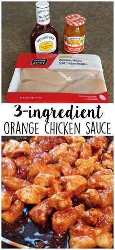 3-Ingredient Orange Chicken Sauce Recipe - This was SO easy and my husband requests it weekly! Orange Chicken Sauce Recipe, 3 Ingredient Orange Chicken, Orange Chicken Sauce, Chicken Sauce Recipes, Chicken Sauce, Mapo Tofu, Cheese Puffs, Sauce For Chicken, Best Food Ever