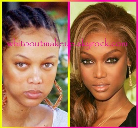 whItoOUTmAKEuP's blog - Page 27 - STARS SANS MAQUILLAGE/STARS WITHOUT MAKEUP/STARS AU NATUREL/STARS NO MAKE-UP/CELEBRITIES WITHOUT... - Skyrock.com Grande Transformation Maquillage, Celebrities Without Makeup, No Make Up, Tyra Banks, Without Makeup, New Ideas, Famous People, Making Out, Beautiful People