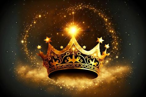 Crown Background, Gold Texture Background, Star Crown, King Photo, Crown Gold, Golden Crown, Church Graphic Design, Biblical Art, Golden Star