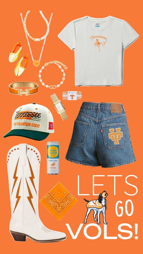 Of course being a Tennessee fan, it was only fitting that the first game day outfit be UT (the real one lol). As always, tap the pieces for links! 🧡🤍 Ut Game, Tennessee Outfits, Go Vols, Dream College, Game Day Outfit, High Noon, Real One, Gameday Outfit, First Game