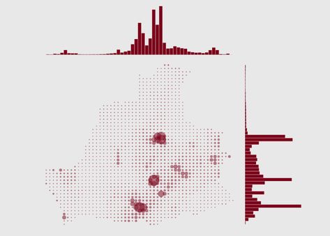 How to Make a Grid Map with Histograms in R with ggplot Map Visualization Design, Soundscape Mapping, Sound Mapping Architecture, Histogram Design, Data Visualization Art, Map Data Visualization, Map Analysis, Data Mapping, Sound Mapping