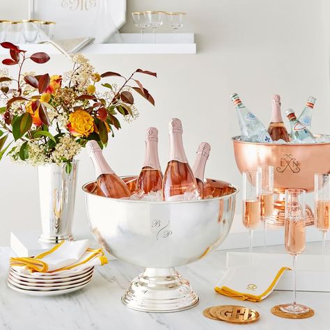 New Year Cheer | Lolli and Me | Champagne Ice Buckets Vintage Brunch, Luau Party Food, Wine Bucket, Christmas Entertaining, Mothers Day Brunch, Champagne Buckets, Entertaining Essentials, Entertainment Bar, Mark And Graham