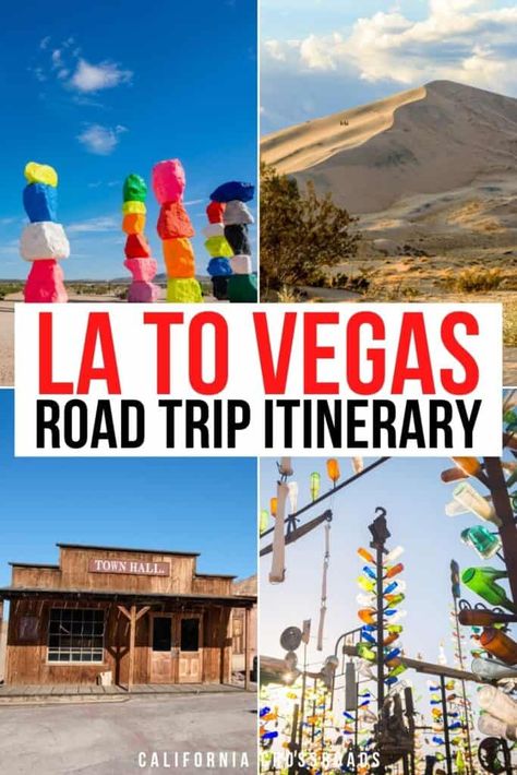 Los Angeles to Las Vegas Road Trip: 17 Best Stops to Make On the Drive! Los Angeles To Las Vegas Road Trip, San Diego To Las Vegas Road Trip, Las Vegas Road Trip, Vegas Road Trip, Los Angeles Road Trip, San Francisco Road Trip, Denver Trip, Las Vegas Trip Planning, Vegas Trip Planning