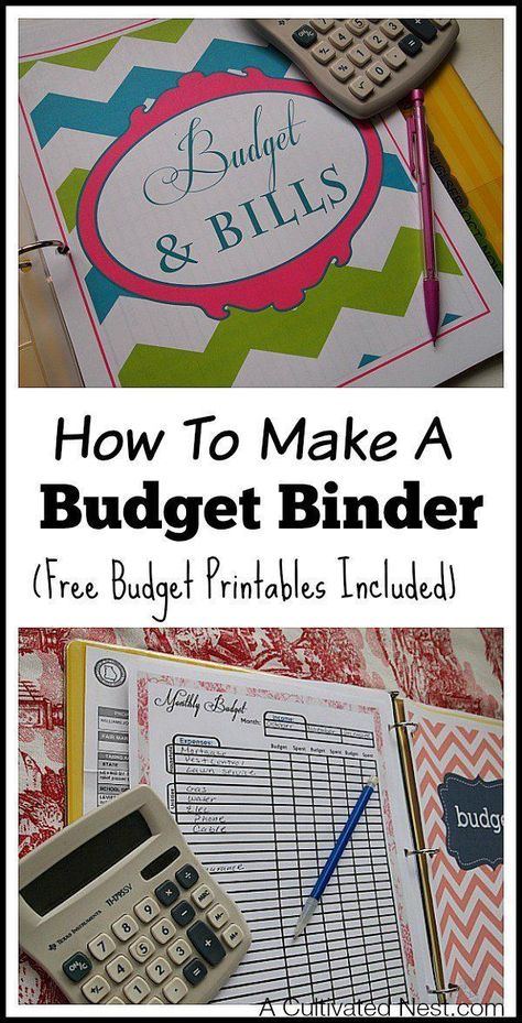 How to make a budget binder - This is a simple manageable system to get your personal finances organized in one place to make budgeting easier. Very easy to customize your own household budget notebook with free budget printables! #FinancePrintables #budget Budget Binder Free, Budget Notebook, Free Budget Printables, Finance Binder, Money Frugal, Thrifty Living, Household Budget, Free Budget, Motivation Poster