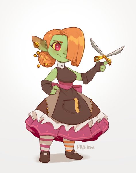 Goblin Girl, Goblin Queen, Goblin Art, Pathfinder Character, Dnd Dragons, Big Crush, Dungeons And Dragons Characters, Dnd Art, D&d Dungeons And Dragons