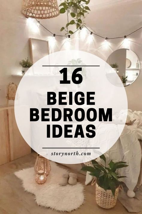 Save this pin for Beige Bedroom Inspiration and transform your home decor with these elegant ideas. Elevate your space with calming neutrals and timeless style. Tap to discover how to create a cozy and sophisticated beige bedroom. #HomeDecor #BeigeBedroom #InteriorDesignIdeas Small Cream Bedroom Ideas, Calm Bedroom Decor Ideas, Neutral Cozy Bedroom Ideas, Beige Paint For Bedroom, Beige Bedding Aesthetic, Tan And White Bedroom, White Beige Bedroom, Cream And Gold Bedroom, Beige Bedroom Aesthetic