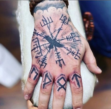 Asatru Tattoo, Viking Tattoos For Men, Viking Rune Tattoo, Scandinavian Tattoo, Viking Tattoo Symbol, Viking Tattoo Sleeve, Vikings Tattoo, Rune Tattoo, Norse Tattoo